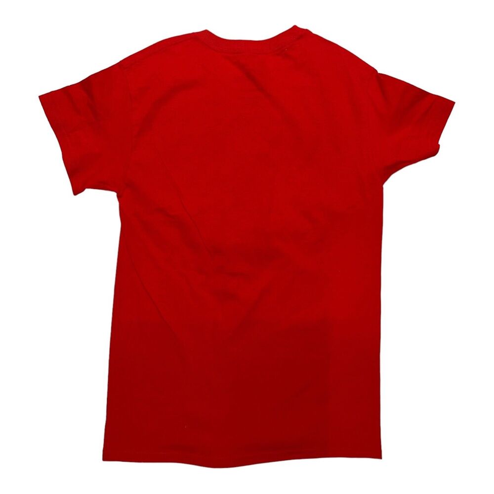 Merry Shitmas Elf Shirt Mens Small Red Funny Christmas Graphic Tee Novelty Humor - Picture 8 of 8